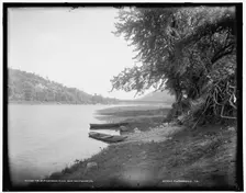 The Susquehanna River near Shickshinny, Pa., between 1890 and 1901. Creator: Unknown