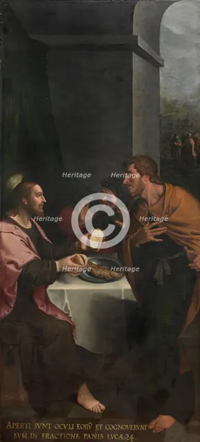 The Supper at Emmaus, 1589-1596. Creator: Ambrosius Francken I.