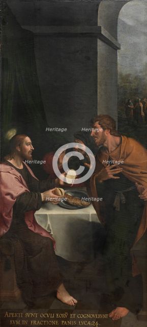 The Supper at Emmaus, 1589-1596. Creator: Ambrosius Francken I.