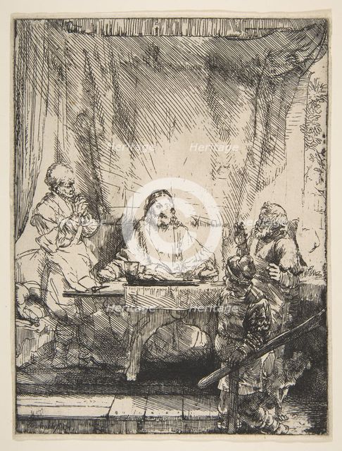 The Supper at Emmaus, 1654. Creator: Rembrandt Harmensz van Rijn.