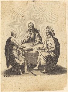 The Supper at Emmaus, 1618. Creator: Jacques Callot