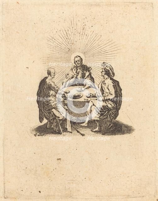 The Supper at Emmaus, 1618. Creator: Jacques Callot.