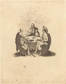 The Supper at Emmaus, 1618. Creator: Jacques Callot