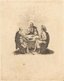The Supper at Emmaus, 1618. Creator: Jacques Callot