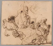 The Supper at Emmaus, 1626/69. Creator: Unknown