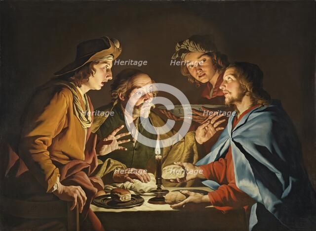 The Supper at Emmaus, 1633. Creator: Matthias Stomer.