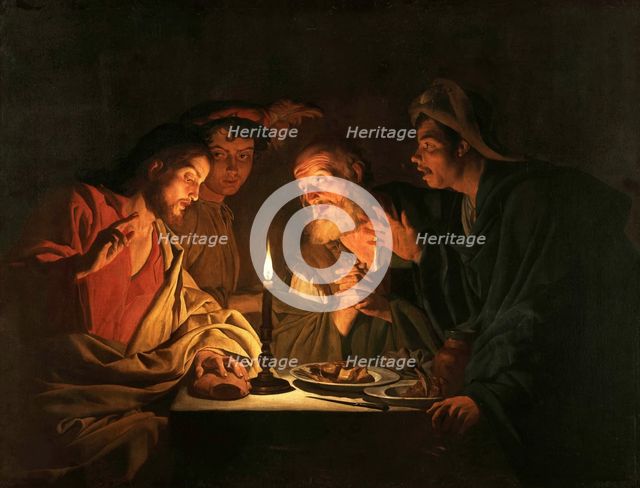 The Supper at Emmaus, ca 1635-1640. Creator: Stomer, Matthias (ca.1600-after 1650).