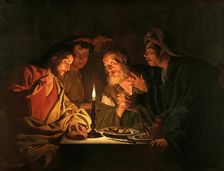 The Supper at Emmaus, ca 1635-1640. Creator: Stomer, Matthias (ca.1600-after 1650)