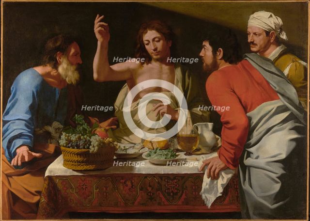 The Supper at Emmaus, about 1615-1625. Creator: Bartolomeo Cavarozzi.