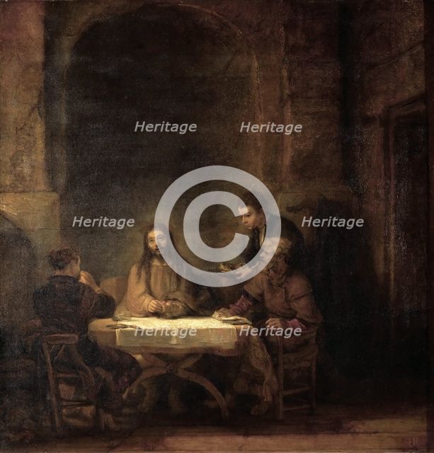 The Supper at Emmaus. Artist: Rembrandt van Rhijn (1606-1669)