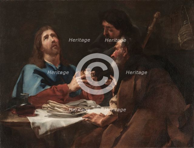 The Supper at Emmaus, c. 1720. Creator: Giovanni Battista Piazzetta (Italian, 1682-1754).