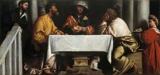 The Supper at Emmaus, c1526-1527. Creator: Moretto da Brescia, Alessandro (ca 1498 - 1554)