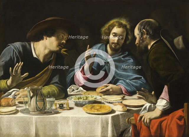 The Supper at Emmaus, c1625. Creator: Filippo Tarchiani.