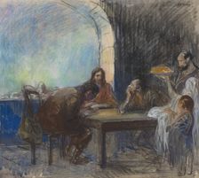 The Supper at Emmaus, possibly c. 1912/1913. Creator: Jean Louis Forain