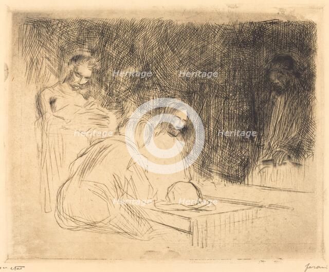 The Supper at Emmaus (third plate), 1910. Creator: Jean Louis Forain.