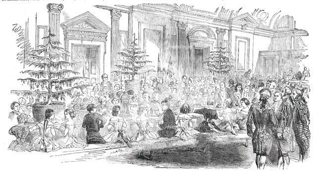 The Supper Room - New Year's Eve at the Mansion-House, [London], 1850.  Creator: Unknown.
