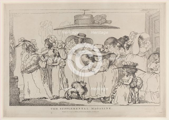 The Supplemental Magazine, January 1, 1786., January 1, 1786. Creator: Thomas Rowlandson.
