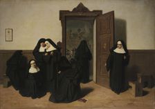 The suppression of the monastery, 1867. Creator: Mazza, Giuseppe (1817-1884)