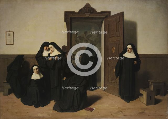 The suppression of the monastery, 1867. Creator: Mazza, Giuseppe (1817-1884).