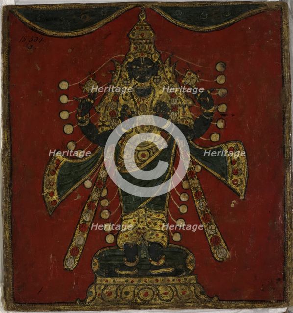 The Supreme Being of Hindu Cosmology, 1800.  Creator: Anon.
