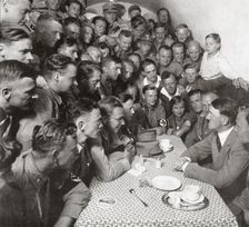 The supreme SA leader Adolf Hitler with his comrades 1938