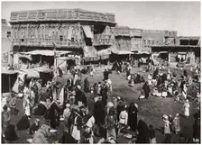 The Suq al Dijaj market, Basra, Iraq, 1925.Artist: A Kerim