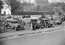 The Surbiton Motor Club Grand Cup, the Talbot Hotel, Ripley, Surrey, 1929. Artist: Bill Brunell