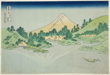 The Surface of the Water at Misaka in Koshu Province (Koshu Misaka suimen), from the..., c. 1830/33. Creator: Hokusai
