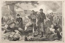 The Surgeon at Work at the Rear during an Engagement, 1862. Creator: Winslow Homer (American, 1836-1910)