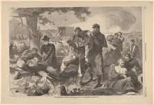 The Surgeon at Work at the Rear During an Engagement (Harper's Weekly, Vol. VII), July 12, 1862. Creator: Unknown