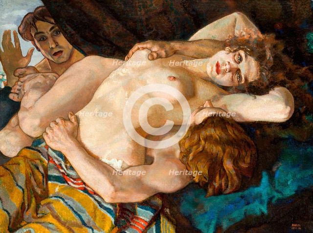 The Surprised Lovers, 1920-1921. Creator: Bucci, Anselmo (1887-1955).