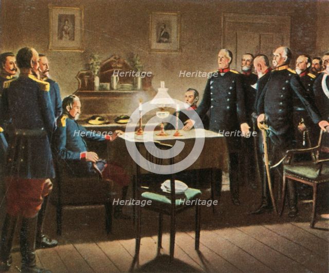 The Surrender at Sedan Castle, 2 September 1870, (1936). Creator: Unknown.
