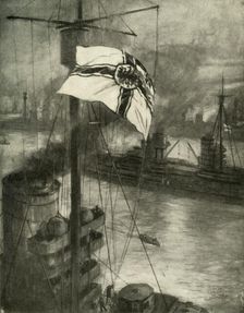 The Surrender of the German Fleet at Sunset on November 21, 1918 (c1920). Creator: Unknown