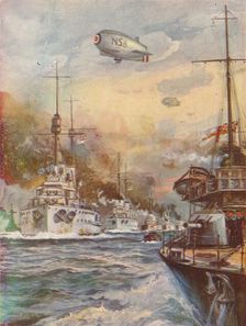 The Surrender of the German High Seas Fleet 1918 (1919). Artist: Charles John De Lacy