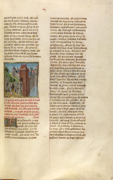 The Surrender of the Key to Troy; Miroir Historial, about 1475. Creator: Unknown