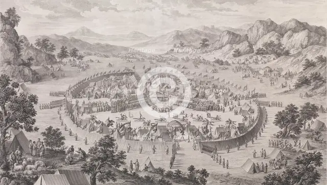 The Surrender of the Khan of Badakhsan, 1772. Creator: Pierre Philippe Choffard.