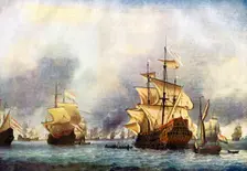 The Surrender of the Prince Royal c1650-1700Artist: Willem van de Velde the Younger