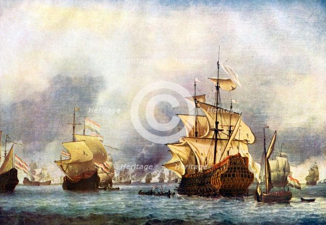 'The Surrender of the Prince Royal'. c1650-1700Artist: Willem van de Velde the Younger