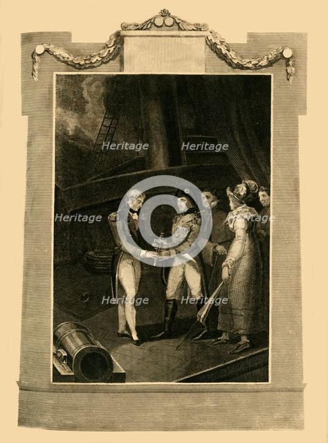 'The surrender of Buonaparte on board the Bellerophon', (15 July 1815), 1816. Creator: Unknown.