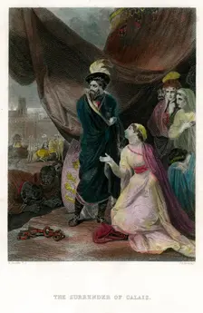 The Surrender of Calais (19th century). Artist: JC Armytage