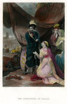 The Surrender of Calais (19th century). Artist: JC Armytage