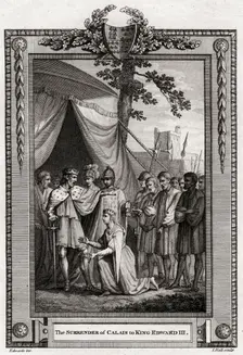 The Surrender of Calais to King Edward III 1347, (1776). Artist: I Hall