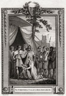 The Surrender of Calais to King Edward III 1347, (1776). Artist: I Hall