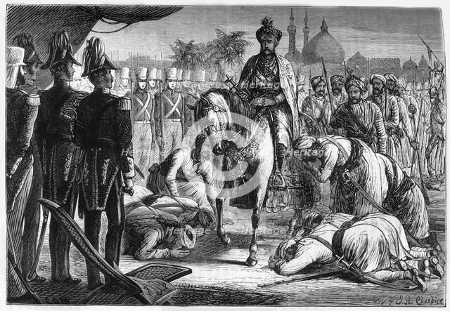 'The Surrender of Moolraj', c1891. Creator: James Grant.