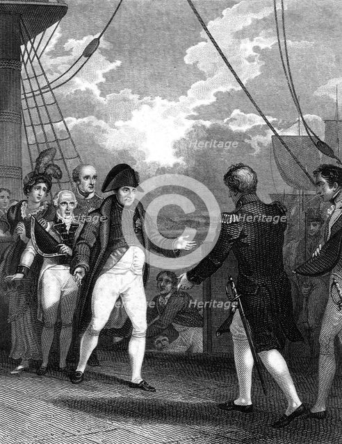 The Surrender of Napoleon, 1817.Artist: CT Dixon