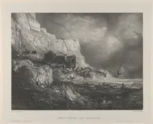 The Surroundings of Dieppe, 1833. Creator: Eugene Isabey