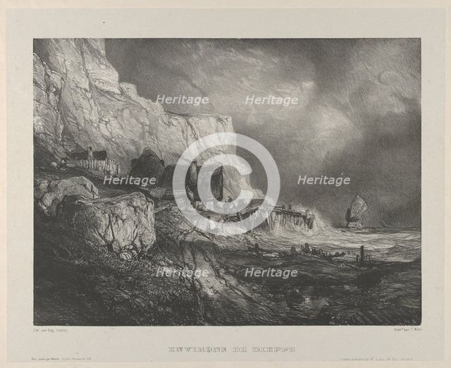 The Surroundings of Dieppe, 1833. Creator: Eugene Isabey.