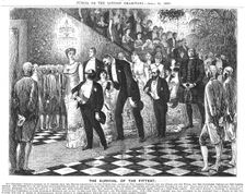 The Survival of the Fittest'; application of Darwinism in the 21st century, 1880. Creator: George du Maurier