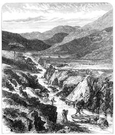 The Sutherlandshire Gold Diggings: Kildonan Burn, 1869. Creator: Unknown