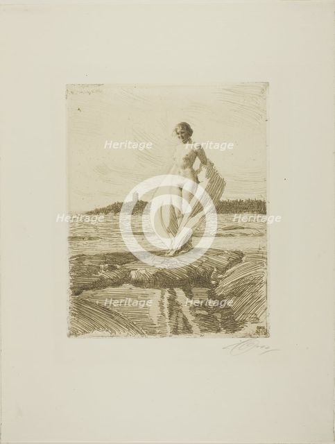 The Swan, 1915. Creator: Anders Leonard Zorn.